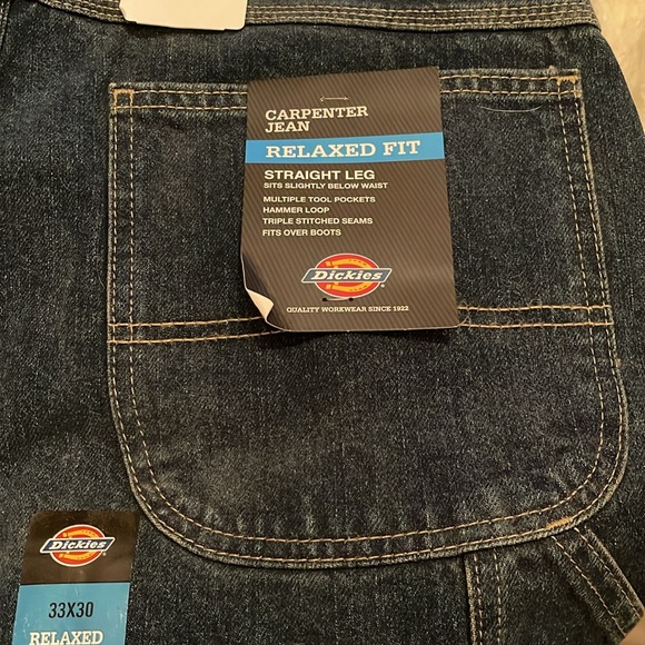 Dickies Men's Relaxed-Fit Carpenter Jeans 33x30 NWT 🆕 - Picture 4 of 16
